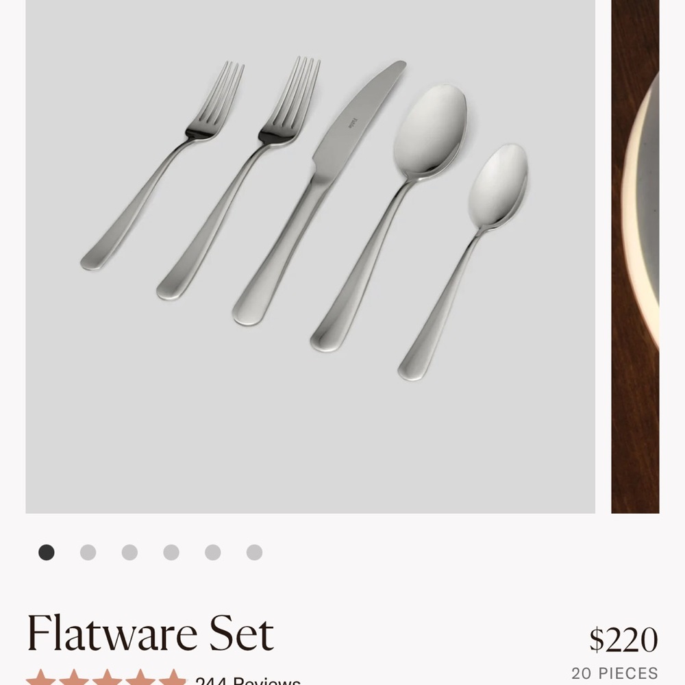 BRAND NEW Fable Flatware Set